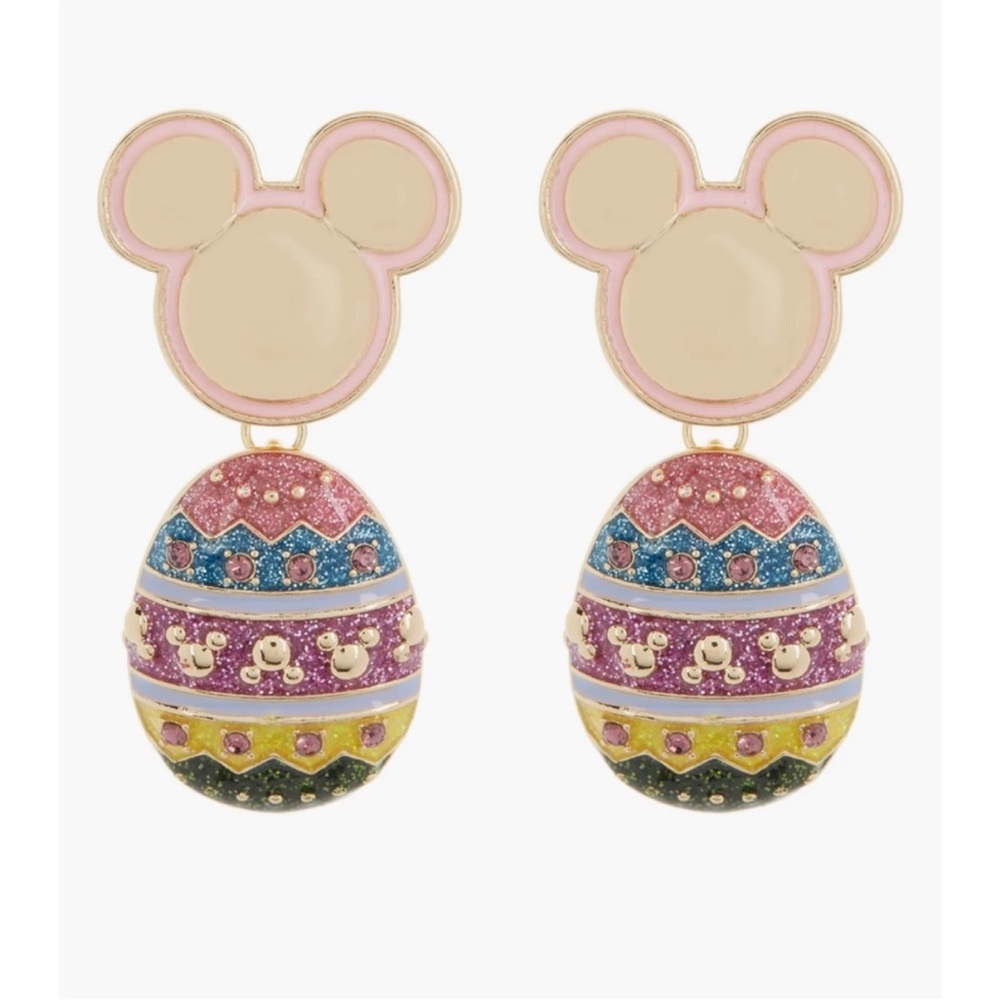 Disney X Baublebar Mickey Mouse Crystal Easter Egg Drop Earrings